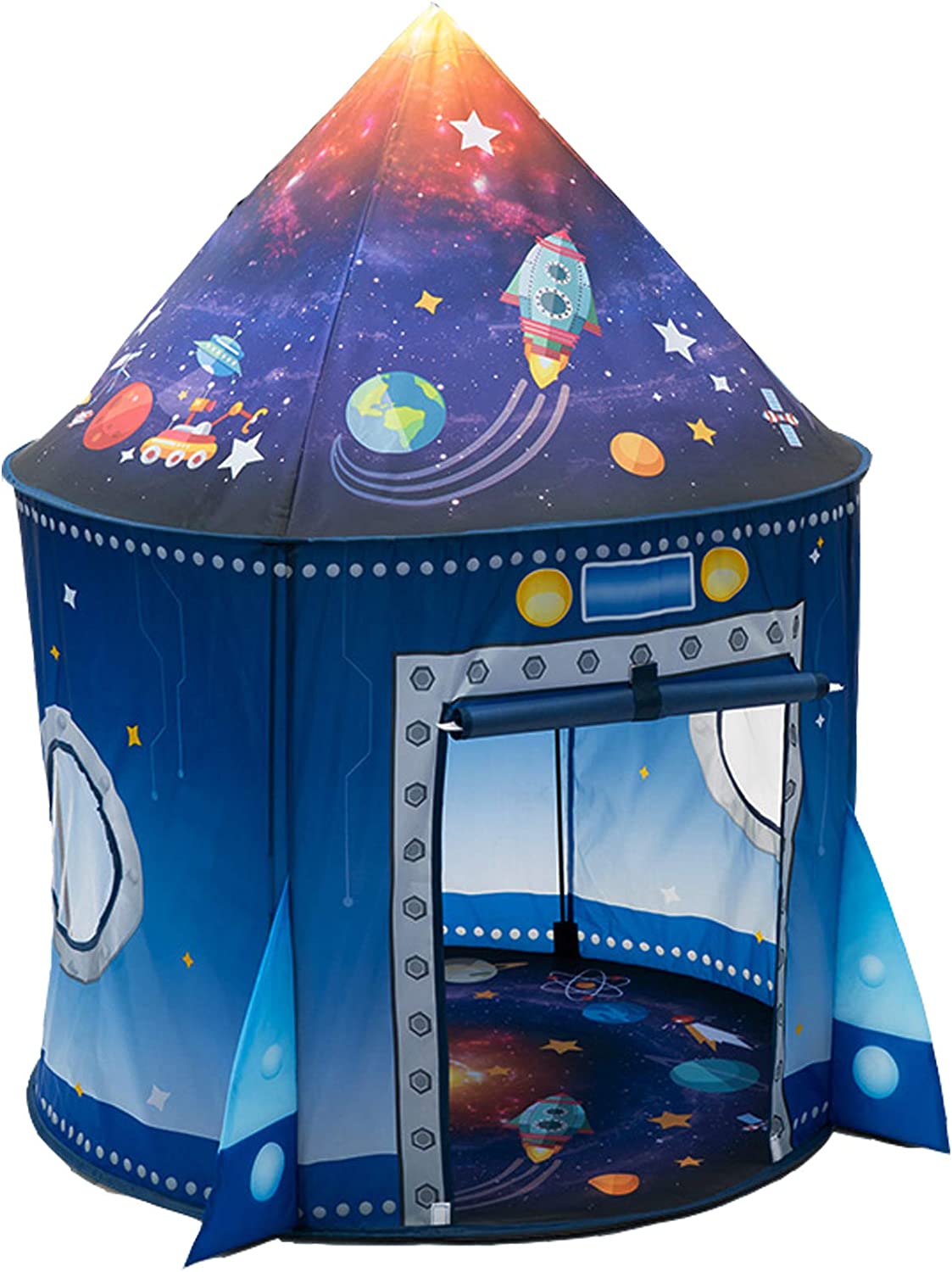 Kids Outdoor Tunnel - Rocket Ship Kids Tent Pop Up