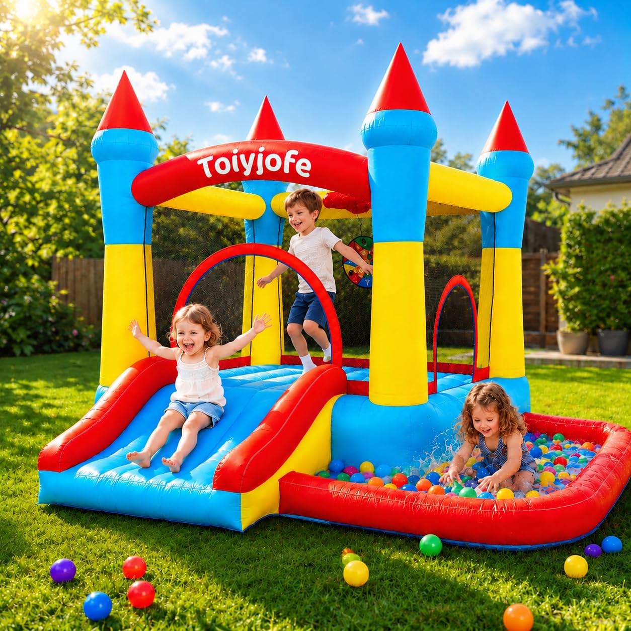 Bounce House for Kids 3-6, Tod - огляд і ціна Kids Outdoor Jumping Castle