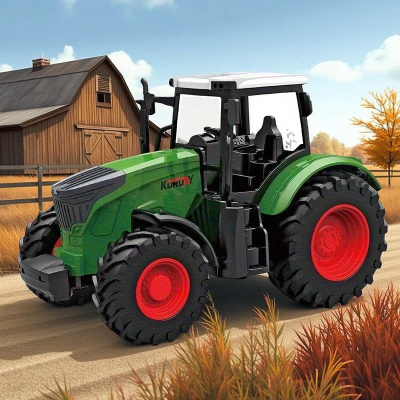 1:24 Inertial Farm Tractor wit - огляд і ціна Kids Outdoor Gifts