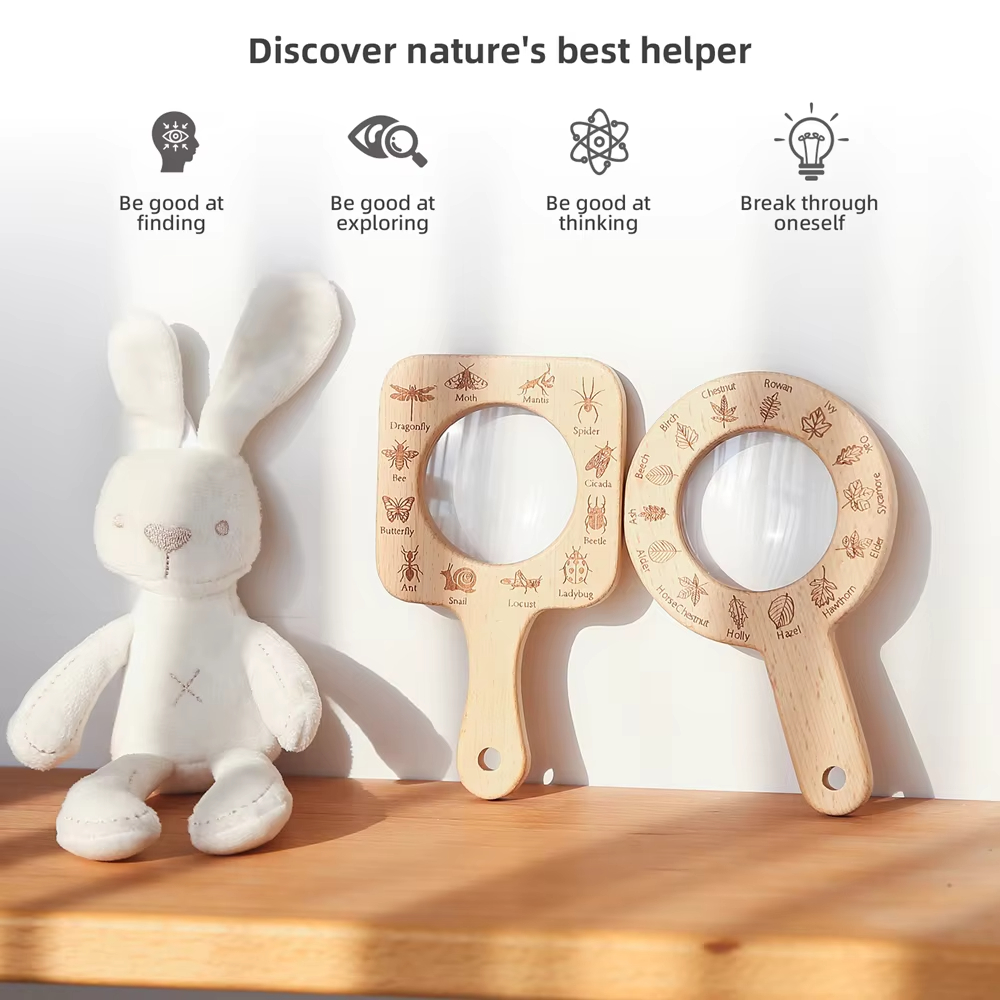 Wooden Magnifying Glass for Ki - огляд і ціна Kids Outdoor Gifts