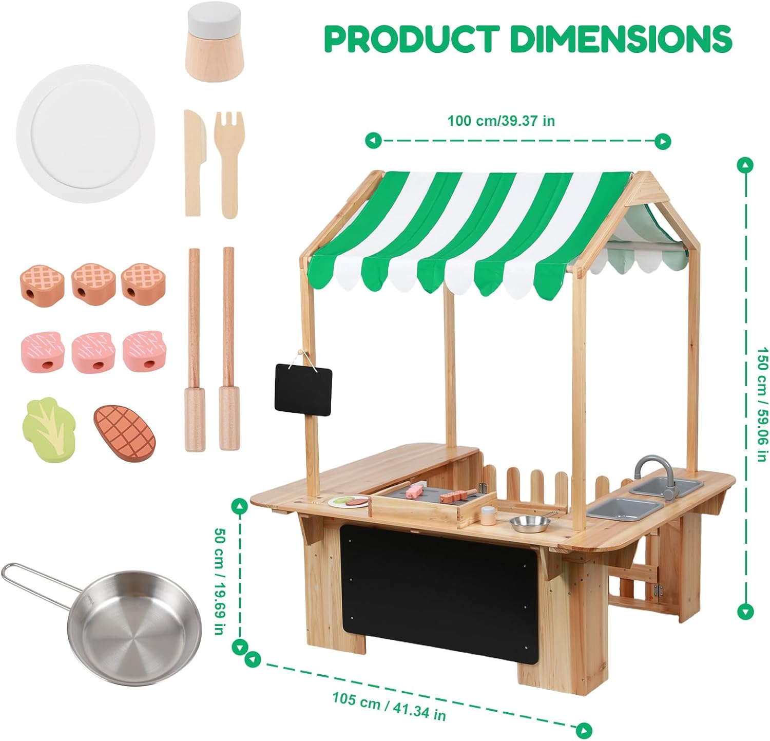 Kids Outdoor Playhouse, Mud Ki - огляд і ціна Kids Outdoor Mud Kitchen
