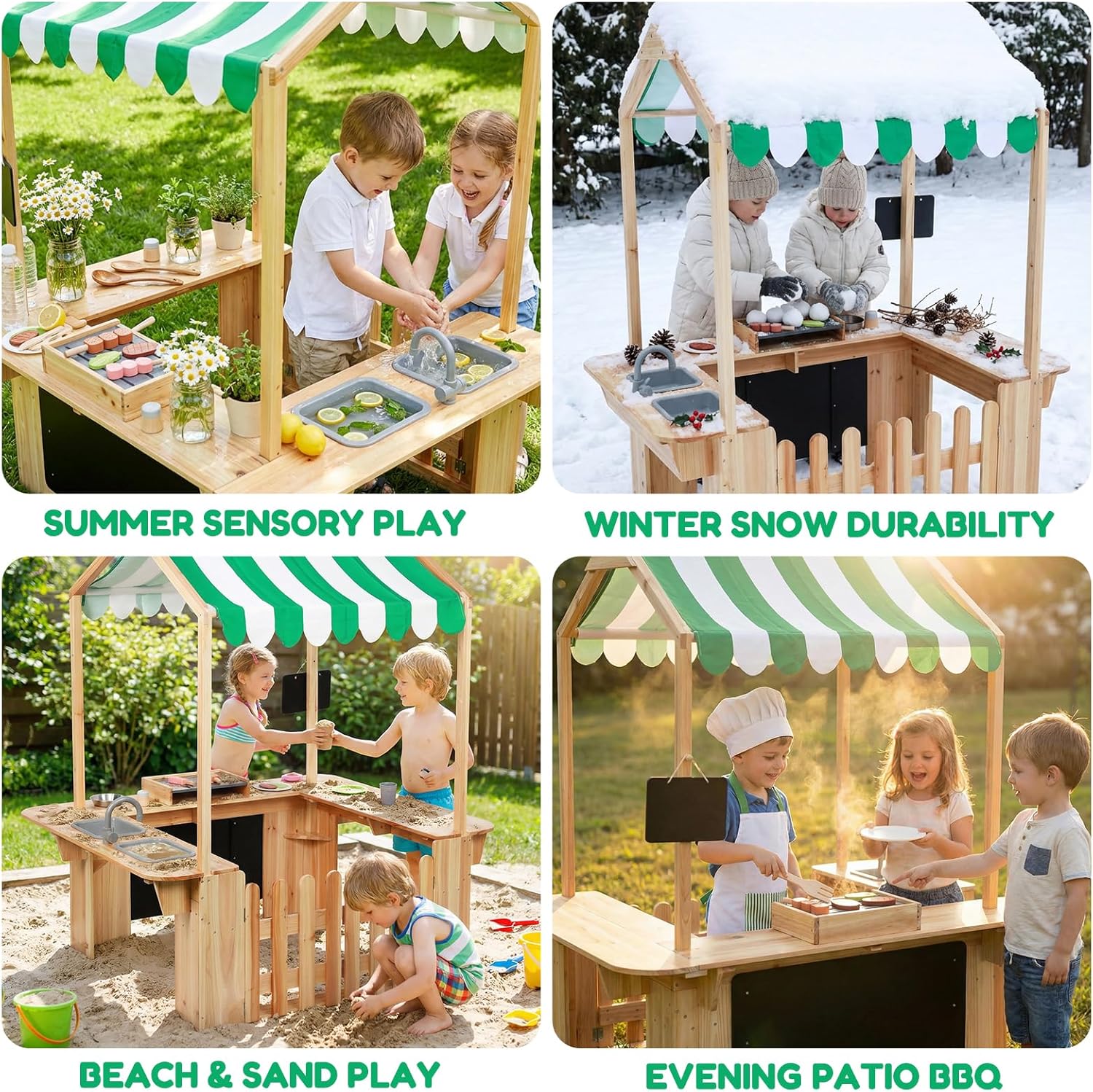 Kids Outdoor Playhouse, Mud Ki - огляд і ціна Kids Outdoor Mud Kitchen