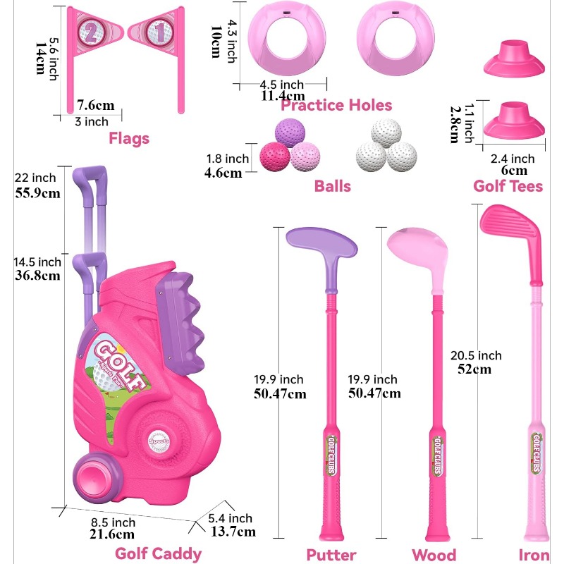 Toddler Golf Club Set Kids Gol - огляд і ціна Kids Indoor Outdoor Cart
