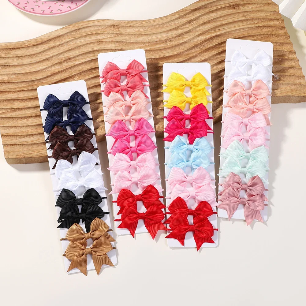 10Pcs Bows Elastic Hair rubber - огляд і ціна Kids Outdoor Gifts