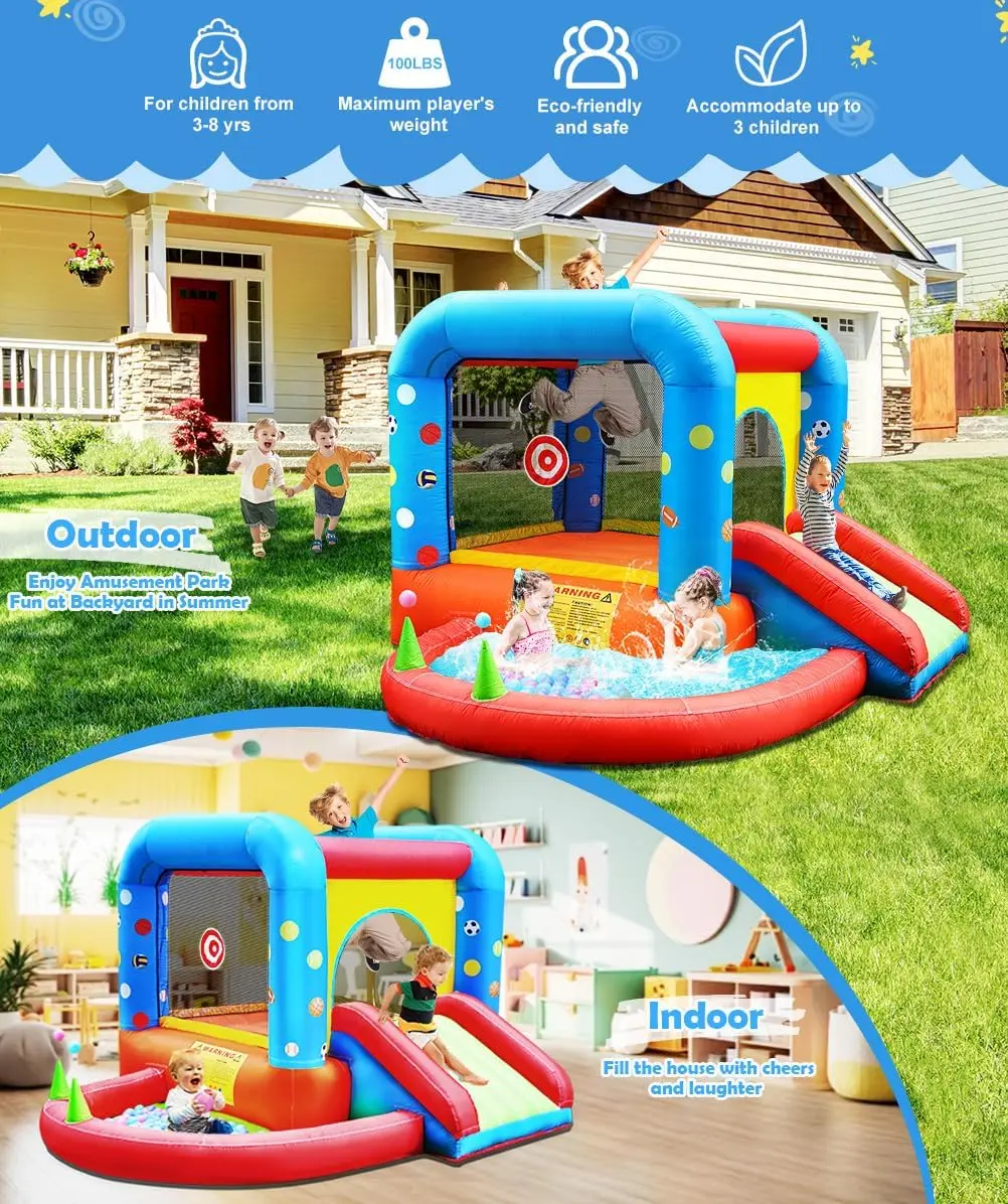 Step4Fun Inflatable Bounce Hou - огляд і ціна Kids Outdoor Jumping Castle
