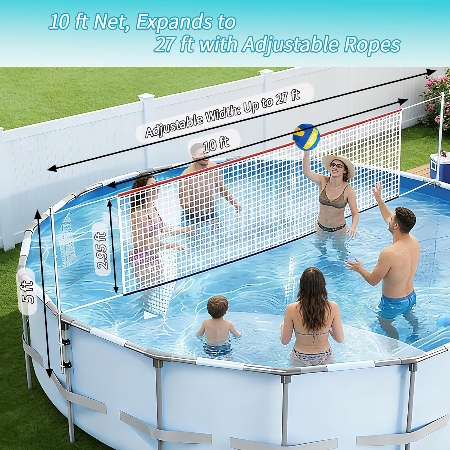Adjustable Pool Volleyball Net - огляд і ціна Kids Outdoor Volleyball Net