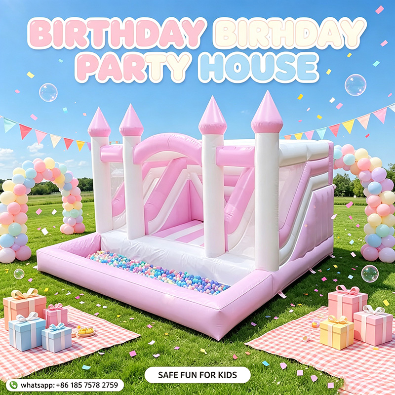 Inflatable Pink Princess Bounc - огляд і ціна Kids Outdoor Jumping Castle