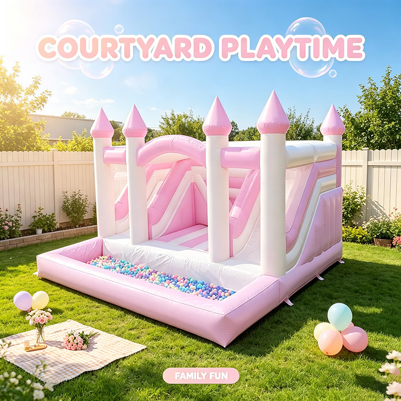 Inflatable Pink Princess Bounc - огляд і ціна Kids Outdoor Jumping Castle