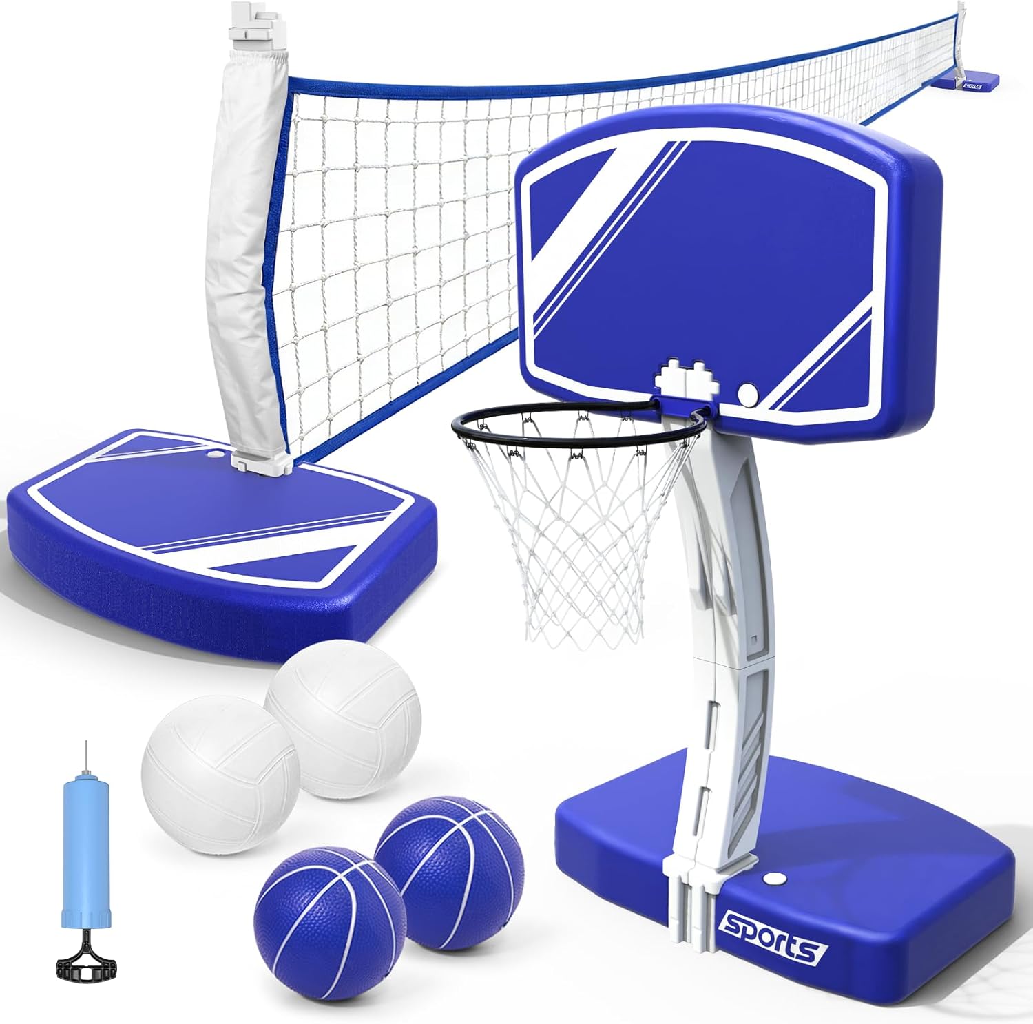 2-in-1 Pool Basketball Hoop an - огляд і ціна Kids Outdoor Volleyball Net