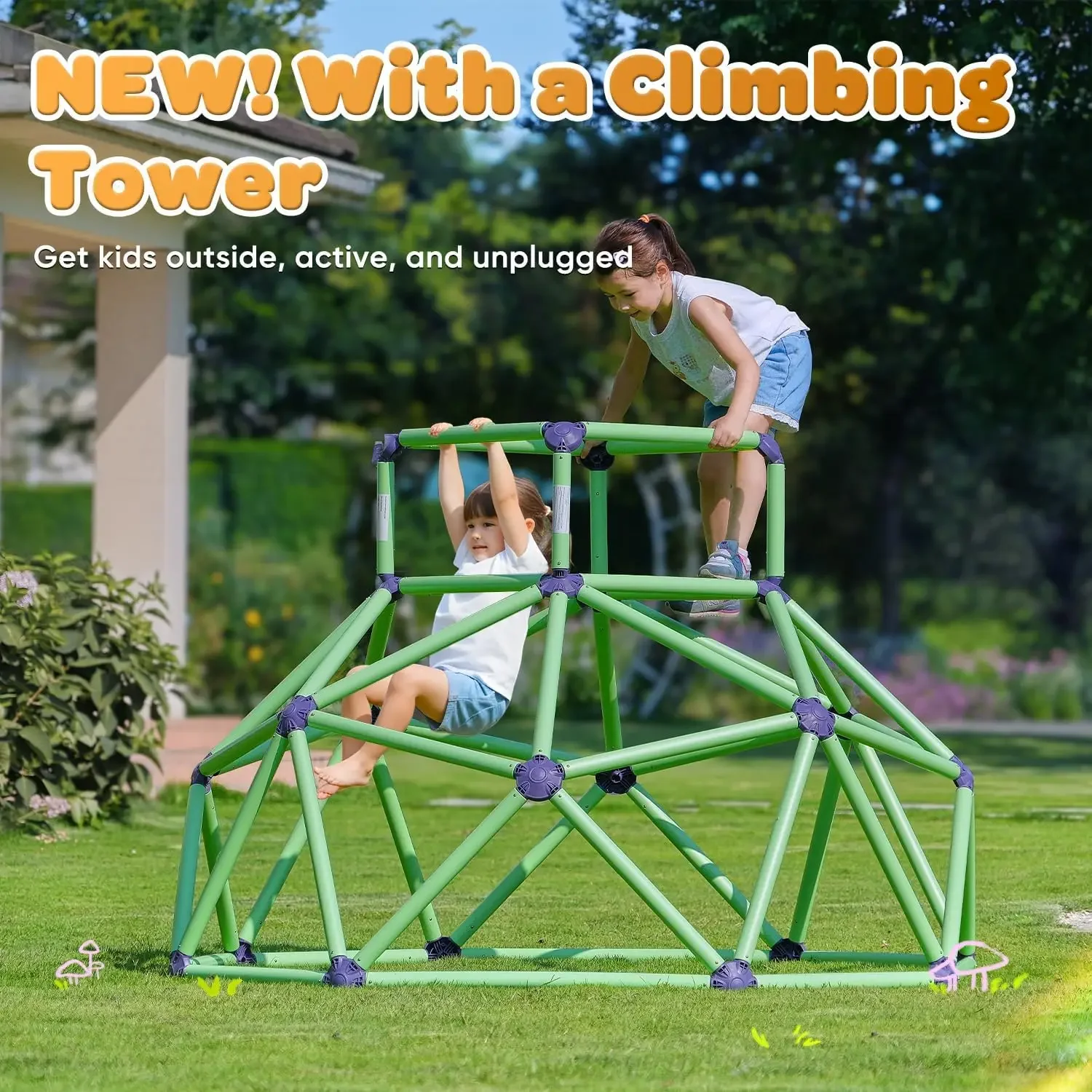 Zupapa Monkey Bars Climbing Do - огляд і ціна Kids Outdoor Climbing Dome