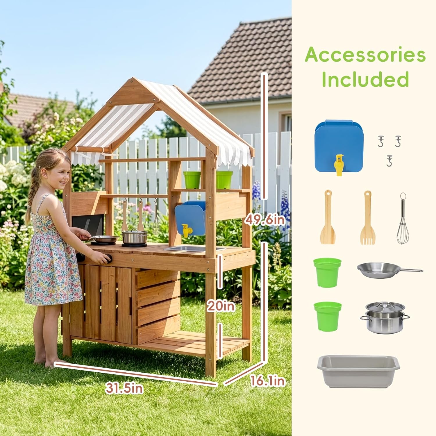 #Mud Kitchen Outdoor Playset C - огляд і ціна Kids Outdoor Mud Kitchen