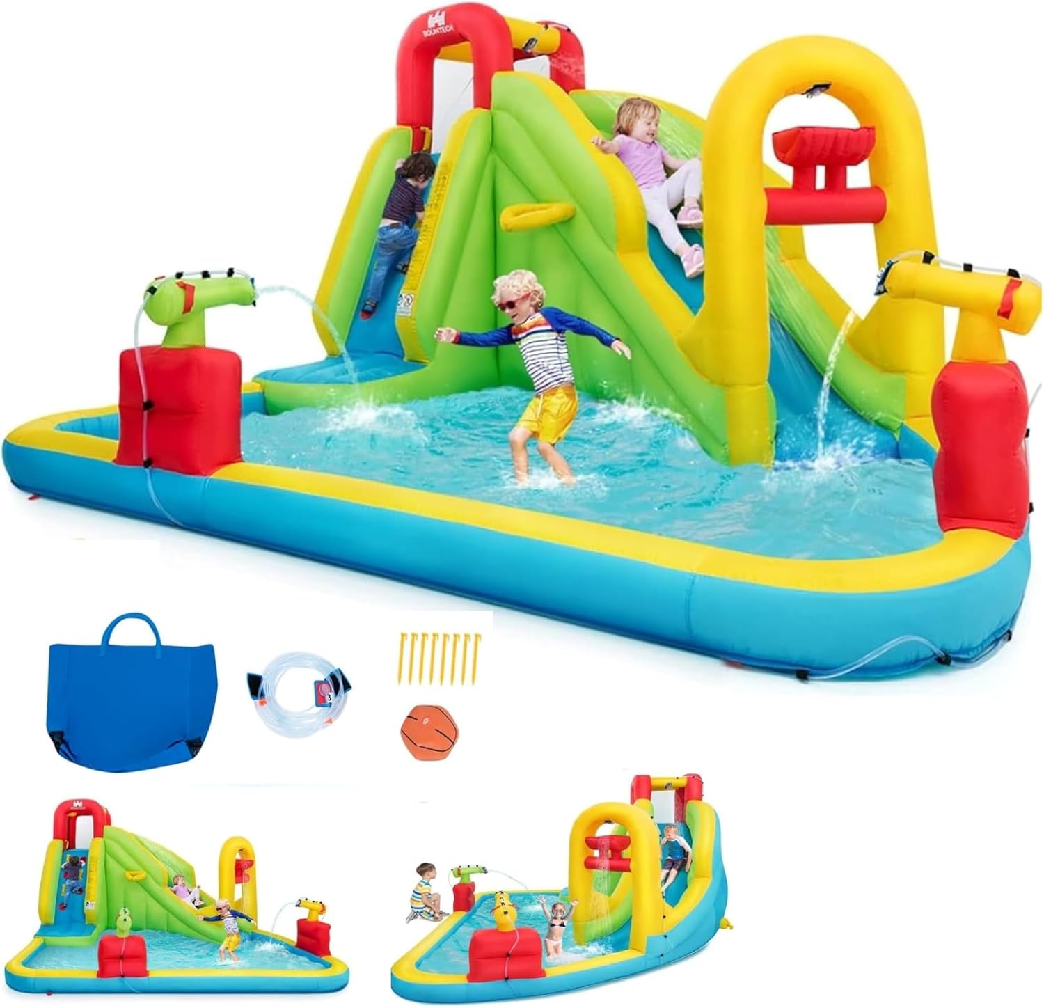 Mega Inflatable Water Park Bou - огляд і ціна Kids Outdoor Gifts