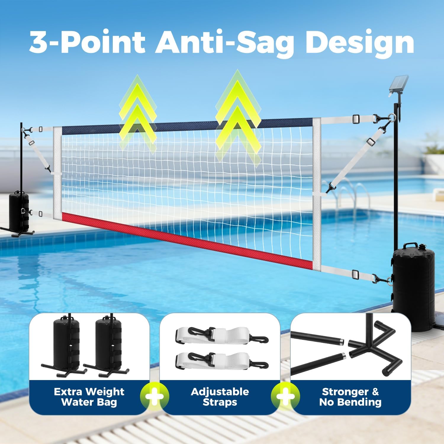 Adjustable Water Volleyball Ne - огляд і ціна Kids Outdoor Volleyball Net