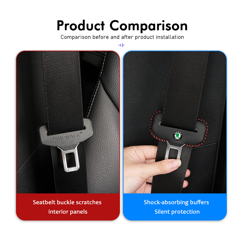 For Skoda PU Leather Car Seat  - огляд і ціна Swing Seat Belt