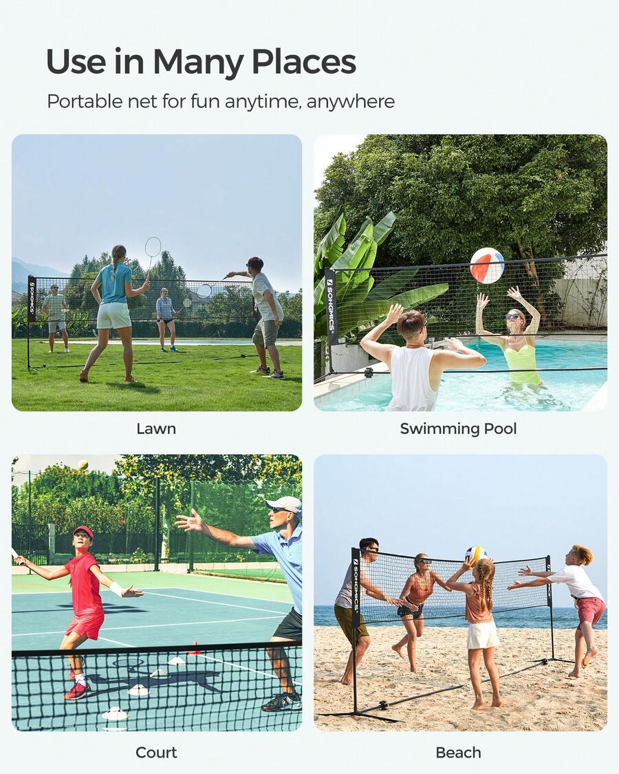 Badminton Net, Height Adjustab - огляд і ціна Kids Outdoor Volleyball Net