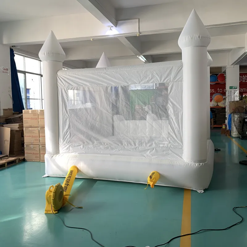 Giant White Inflatable Bounce  - огляд і ціна Kids Outdoor Jumping Castle