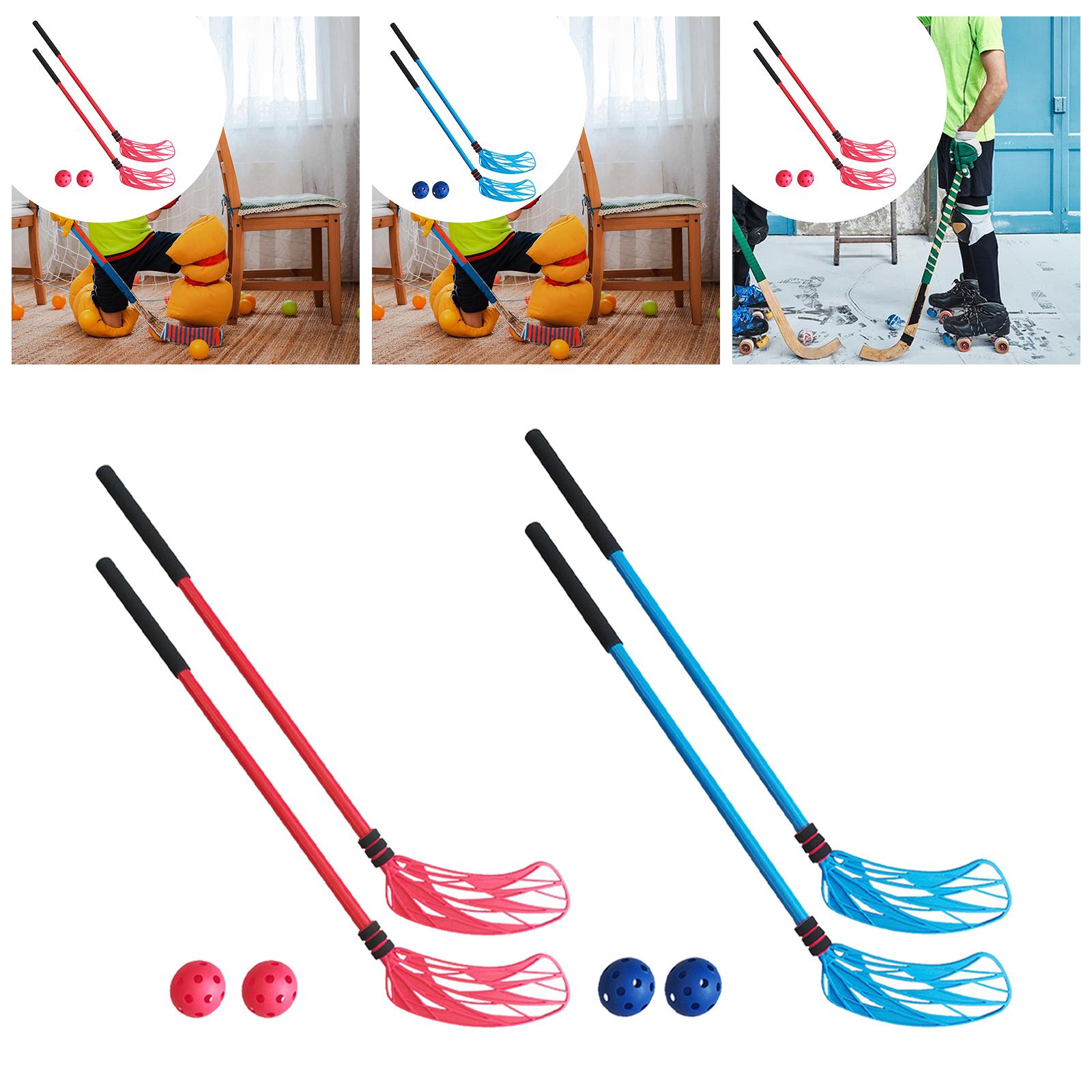 2x Floor Hockey Stick Set Pres - огляд і ціна Kids Outdoor Hockey Sticks