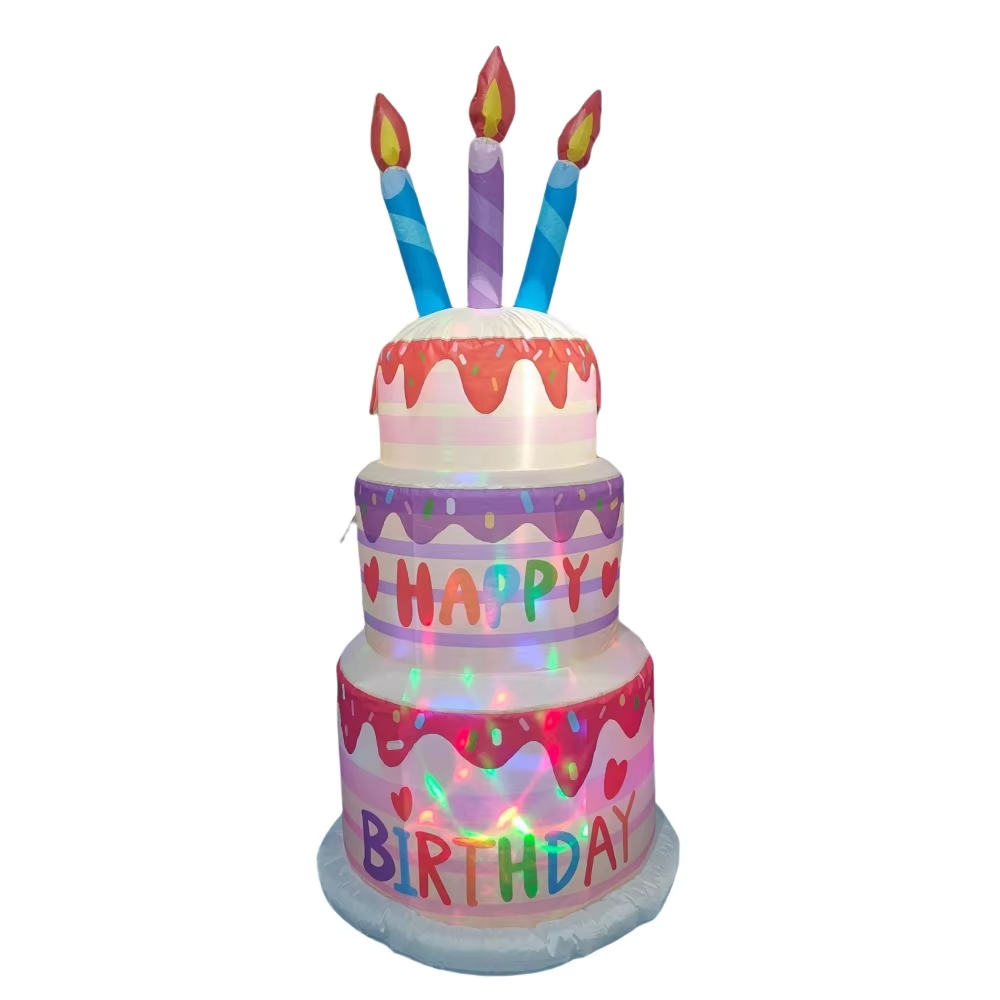 1.8M Inflatable Birthday Cake  - огляд і ціна Kids Outdoor Gifts