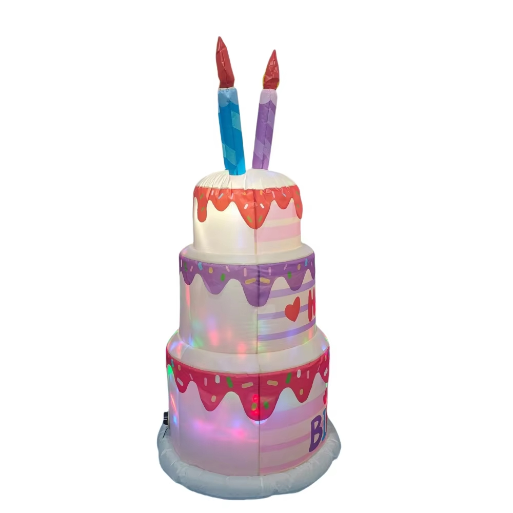 1.8M Inflatable Birthday Cake  - огляд і ціна Kids Outdoor Gifts