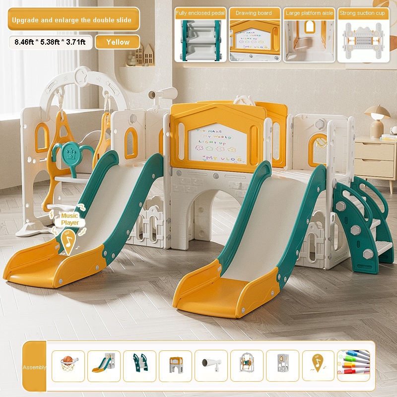 Double Slide Set Toddlers Indo - огляд і ціна Kids Outdoor Tunnel