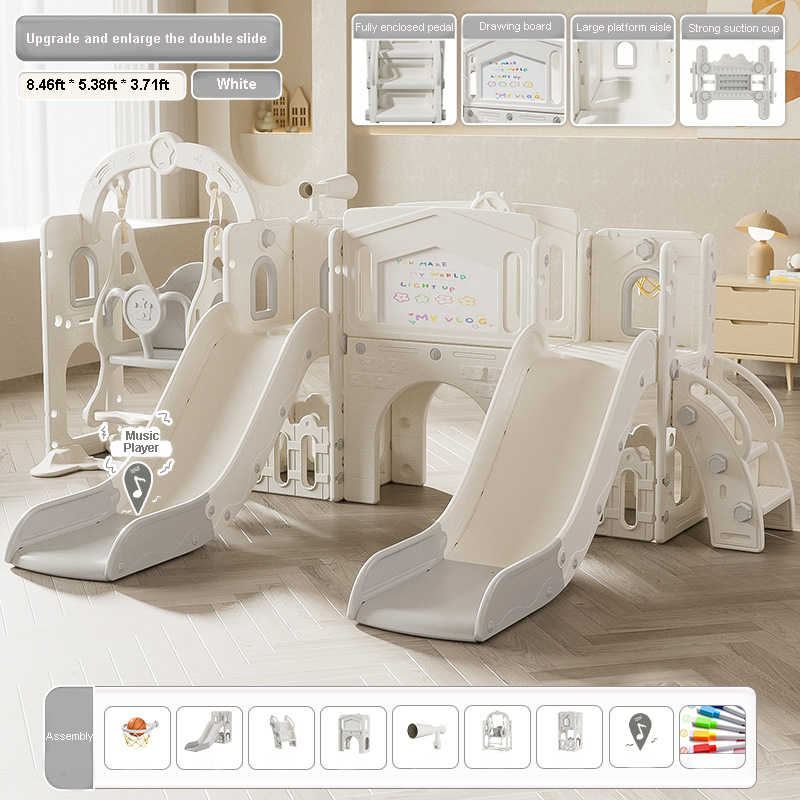 Double Slide Set Toddlers Indo - огляд і ціна Kids Outdoor Tunnel