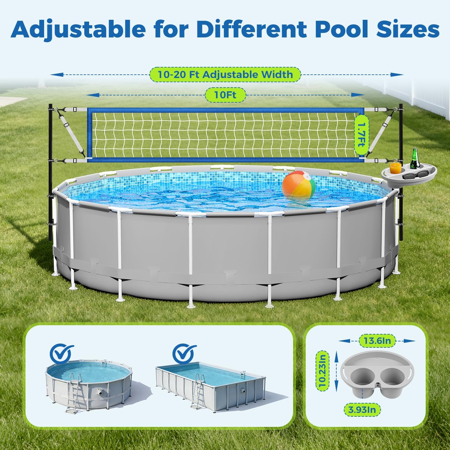 Volleyball Net Set for Above G - огляд і ціна Kids Outdoor Volleyball Net
